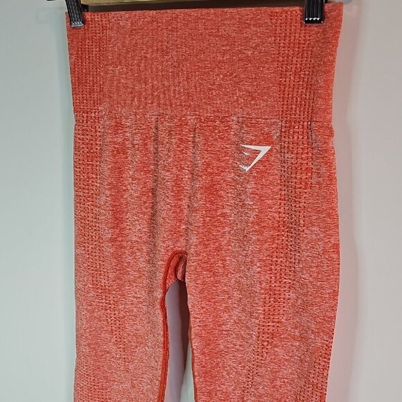 Gymashark Orange 23x26  High-Waisted Athletic Leggings - Picture 2 of 8